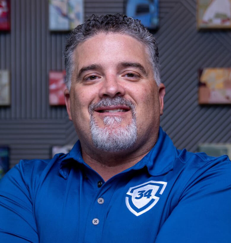 Headshot of Brandon Miller, co-founder and Chairman of the Board at 34 Strong.